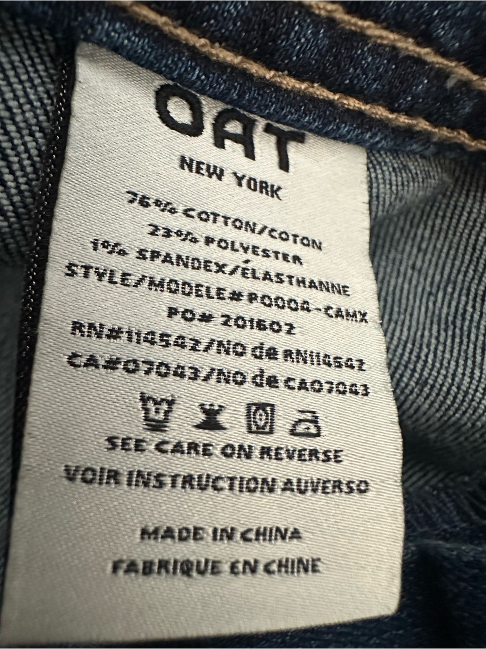 OAT New York Wide-Leg Jeans Raw Hem size 8/29 - Picture 9 of 10